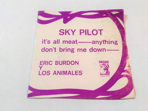 Eric Burdon And The Animals - Sky Pilot - Ep 7 Pulgadas