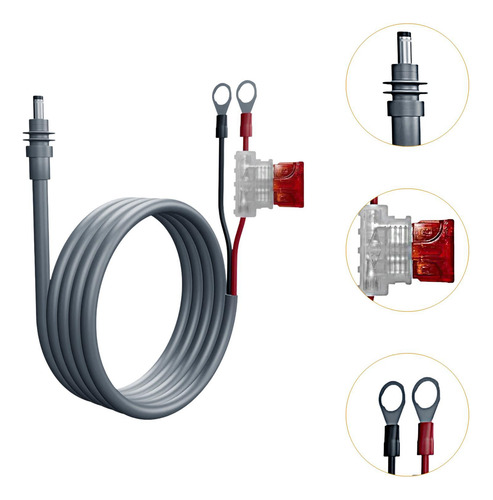18awg Cabo De Power Dc Cabo De Extenção De Fuse 30a 5m