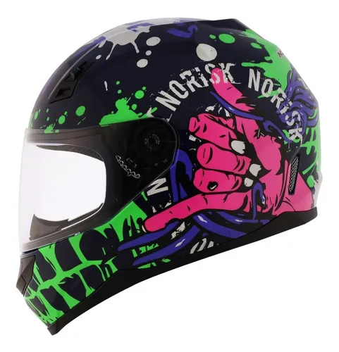 Capacete Norisk Ff391 Zombie 2 Cores + Viseira + Touca