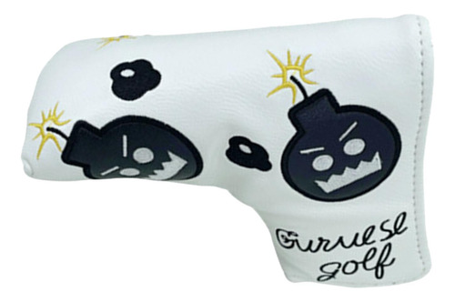 Golf Club Head Cover Golf Wood Headcover Holgazanear Blanco