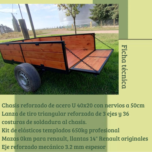 Trailer 0 Km Reforzado 650kg