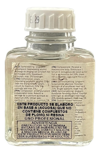 Imagen 2 de 2 de Retardador Para Acrilico Talens De 75 Ml.