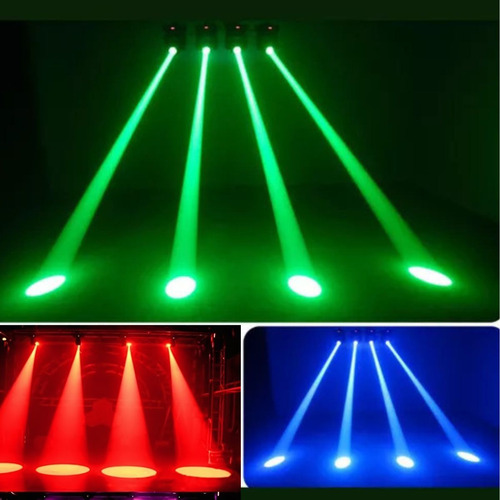 Kit 4 Moving Head Led Spot Beam 90w Rgb Bivolt Profissional