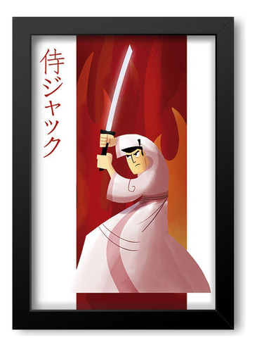 Quadro Decorativo Samurai Jack Mdf 30x45cm