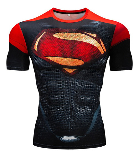 Playera De Compresión Para Hombre Supeman Impreso 3d Camise