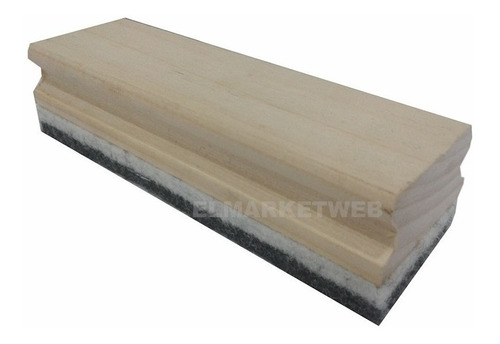 Borrador De Madera Para Pizarron Fieltro De 10mm Doble Chico