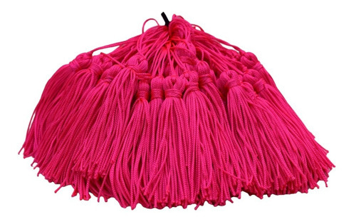 Franja Tassel Pingente 50 Unidades Rosa Claro Atacado Cor Rosa choque