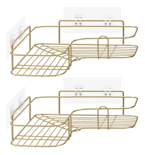 Navaris Carrito De Ducha Autoadhesivo - Juego De 2 Estantes 