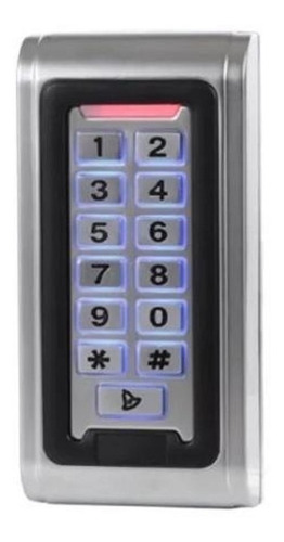 Teclado Control Acceso Metalico Muy Resistente + Llaveros Pf