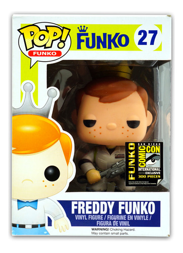 Funko Pop Ghostbusters Freddy Funko #27 2014 Sdcc Exclusive