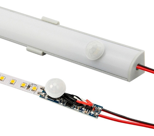 Sensor De Movimiento Pir  Perfil Aluminio Tiras Led 12a24 V 