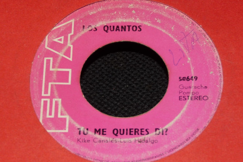 Jch- Los Quantos Tu Me Quieres Di Guarach Cumbia Peru 45 Rpm