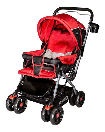 Imagen 6 de 6 de Coche Bebesit Roma Rojo