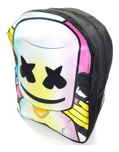 Mochila Dj Marshmello Colors Marshmallow Mascara Casco White