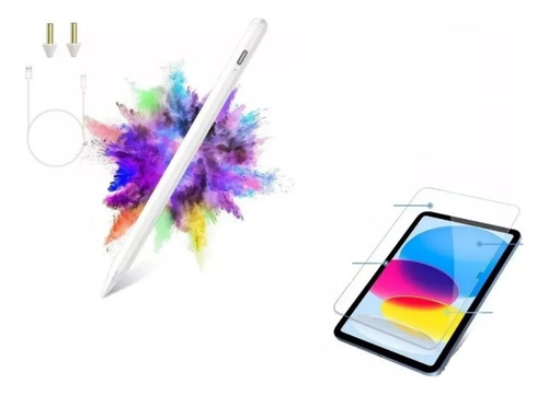 Mica Vidrio Para iPad 10 Generacion 2022 + Lapiz Stylus Pen