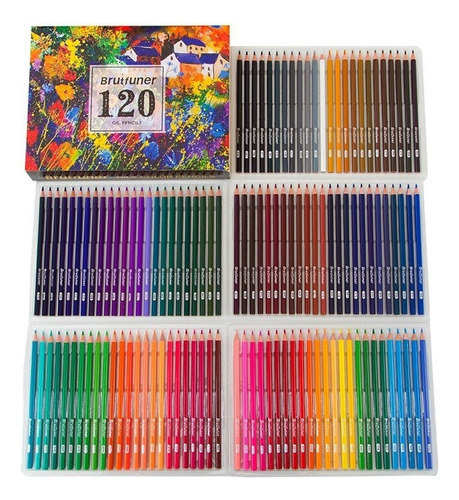 120 Colores Pintura Lápiz Set De Suministros De Arte De Boc