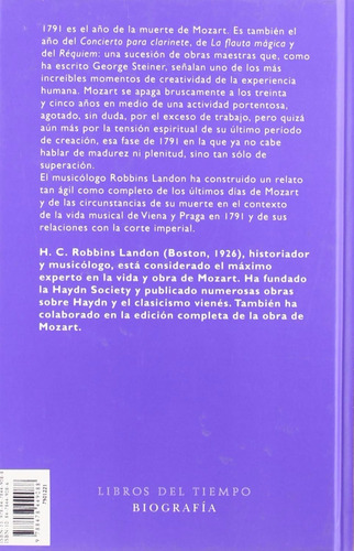 H.c Robbins Landon 1791 El Último Año De Mozart Ed Siruela