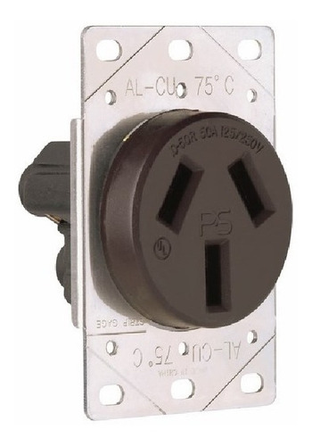 Receptáculo De Potencia 50a, 125/250v Nema 10-50