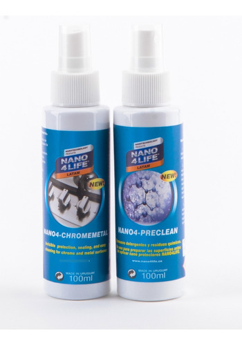 Spray Nano Protector Metal, Cromados, Acero Inox, 15m2 Aprox