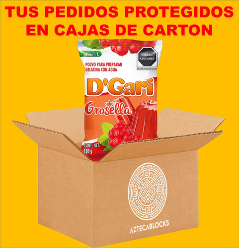 Dgari® 3 Gelatinas De Agua Sabor Grosella Rinde Un Litro Wow