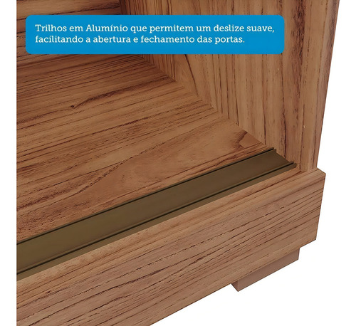 Guarda-roupa Solteiro 3 Portas De Correr 3 Gavetas Com Hh