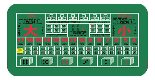 120x60cm Diseño De Dados De Póquer Antideslizante Juego De