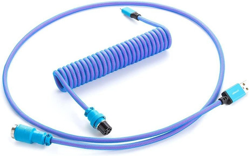 Cable De Teclado En Espiral Cablemod Pro (azul Galaxia, Usb