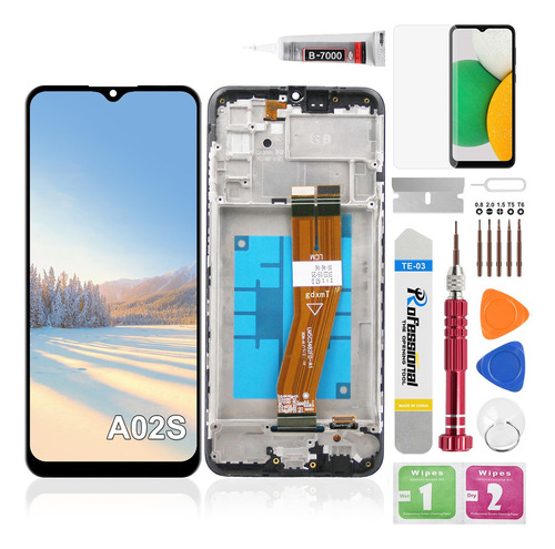 Pantalla Para Samsung A02s Con Marco Sm-a025f, Sm-a025f/ds, Sm-a025g, Sm-a025g/ds, Sm-a025m, Sm-a025m/ds, Sm-a025u, Sm-a025v, Sm-a025a, Sm-a025u1, Sm-a025az, Sm-s124dl