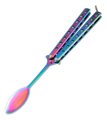 3 Butterfly Spoon Colorful Handle Training Spoon