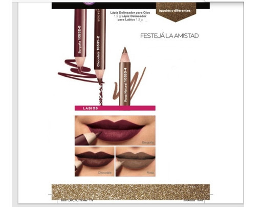 Delineador De Labios En Lápiz Color Trend Avon Color Borgoña