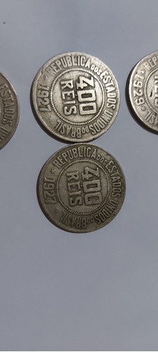 Vendo 6 Moedas De 400 Réis, 1918, 1919, 1927, 1929 E 1932.
