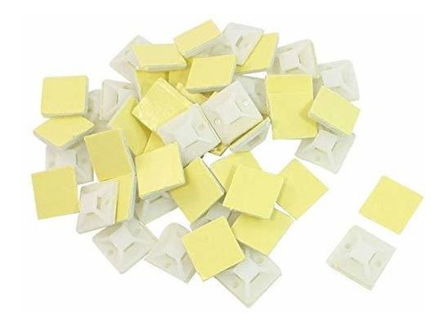 Clips Perfect-50 Pcs Plastic White 2mm Width Hole Cable