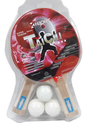 Kit Ping Pong Hacker 3* Taichi Blister (2) * Ver Detalle