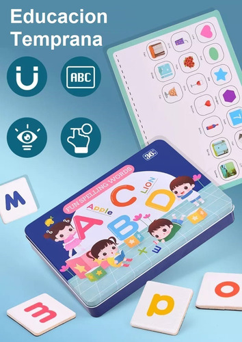 Puzzle Magnetico Aprender Alfabeto Ingles Para Niños