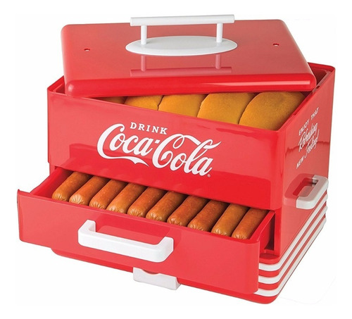 Maquina Hot Dog 24 Coca Cola Al Vapor Calentador D 12 Panes
