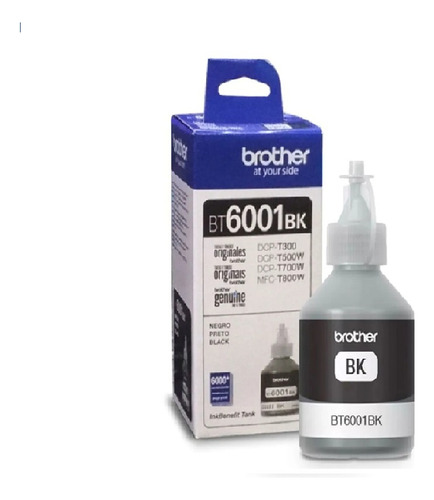 Tinta Brother Bt-6001 Negro Dcp-t300 Dcp-t310 Dcp-t500w T700