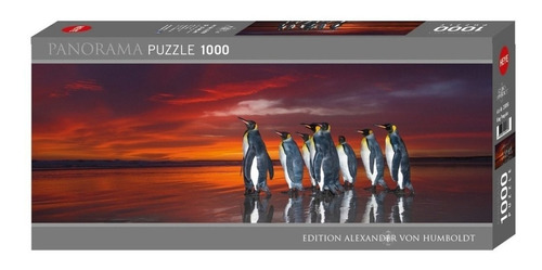 Rompecabezas 1000 Piezas Heye Panorámico - King Penguins