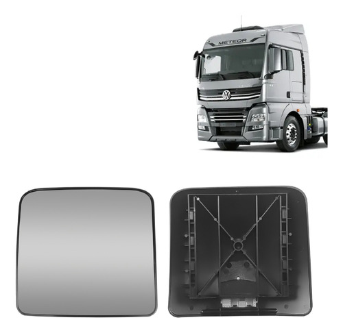 Lente Retrovisor Menor Vw Meteor / Man Tgx Com Desembaçador