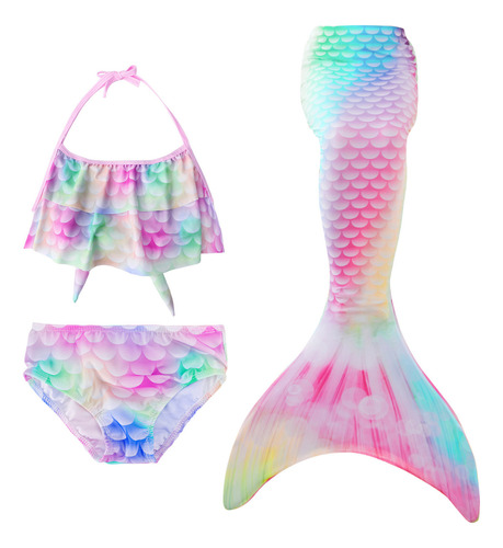 Nasjac Trajes De Baño De Para Niñas Sirena Para Nadar