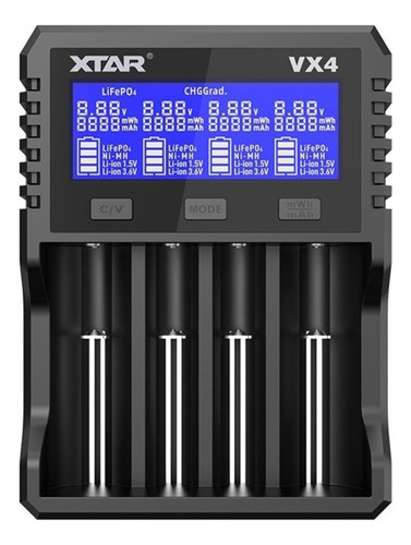 Xtar Vx4 Cargador Y Tester De Capacidad Para Baterías