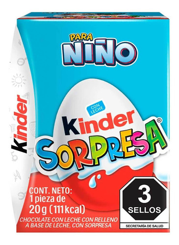 Chocolate Kinder Sopresa Niño 20g