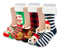 Comprar 6 Pares De Calcetas Navideñas Térmicas Afelpadas - Onda Shop