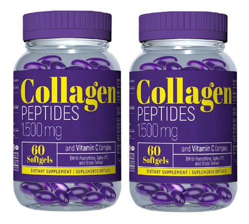 2 Peptidos Colageno 1500mg 60un - Unidad a $59950