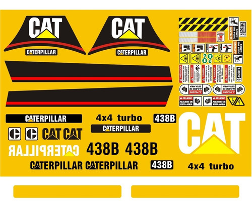 Calcomanías Para Retroexcavadora Caterpillar 438b