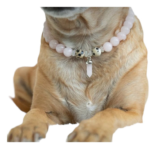 Collar Para Mascotas - Piedras Naturales 