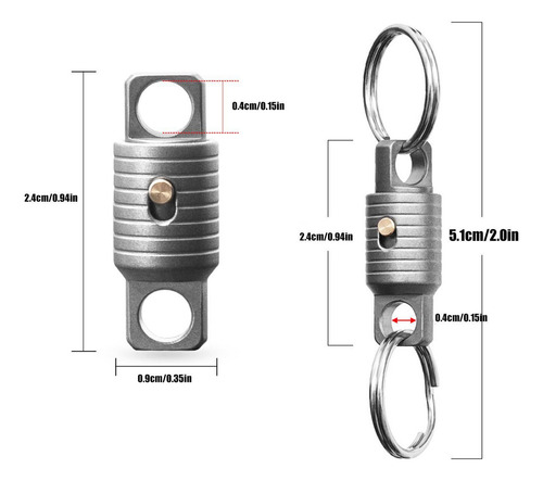 Llavero De Liberación Rápida Llaveros Desmontables Conector