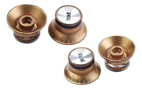 4x Perillas De Tono De Volumen De Guitarra De Control Ajuste