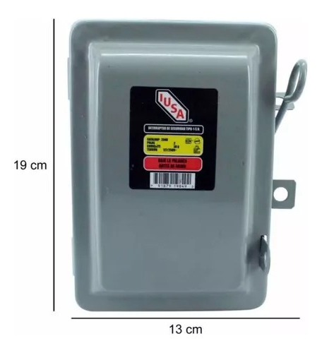 Interruptor De Seguridad 30 Amp Iusa