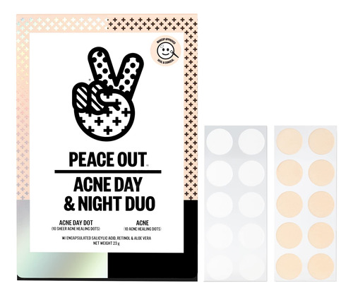 Peace Out Skincare Acne Day & Night Duo | Parches De Espinil