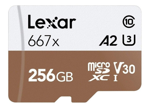 Cartão de memória Lexar LSDMI256B-667A  Professional 667x com adaptador SD 256GB